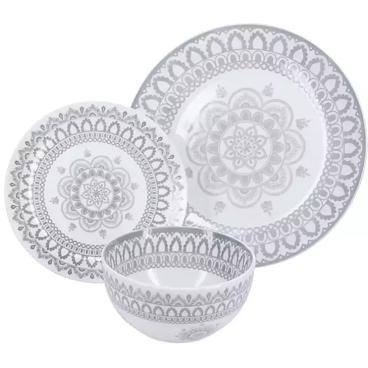 Stone Lila Patterned 12-pc. Dinnerware Set