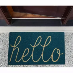 Storm Blue Hello Doormat