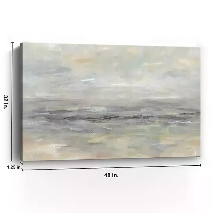 Stormy Gray Landscape Giclee Canvas Art Print