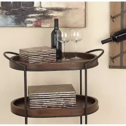 Striped Mother of Pearl Shell Wood Boxes, Set of 2