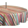 Summer Stripe Outdoor Round Zipper Table Cloth