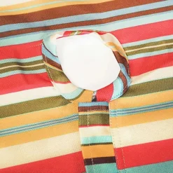 Summer Stripe Outdoor Round Zipper Table Cloth