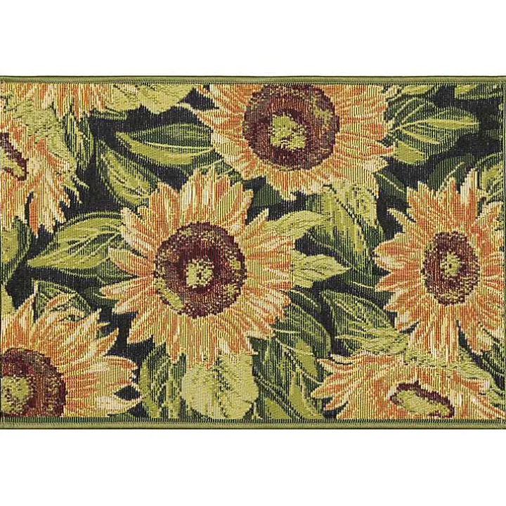 Sunflower Blossoms Indoor/Outdoor Rug, 2x3