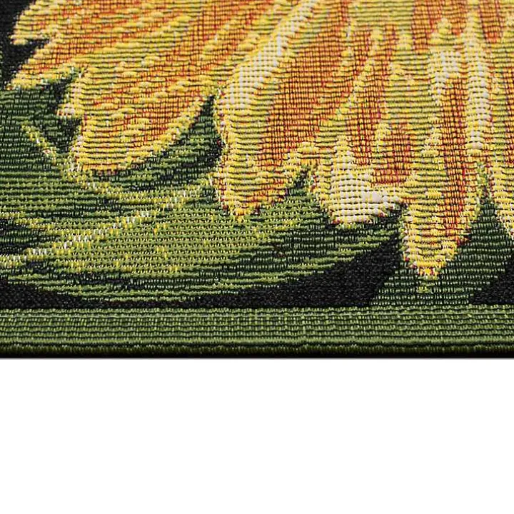 Sunflower Blossoms Indoor/Outdoor Rug, 2x3