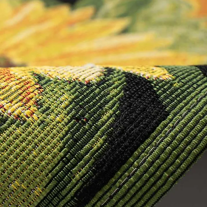 Sunflower Blossoms Indoor/Outdoor Rug, 2x3