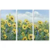 Sunflowers Forever Canvas Art Prints, Set of 3