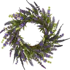 Swirled Lavender and Greenery Wreath