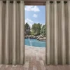 Tan Biscayne Outdoor Curtain Panel Set, 120 in.