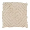 Tan Chevron Tufted Pillow