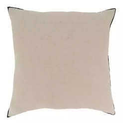 Tan Fringe Diamond Throw Pillow Cover