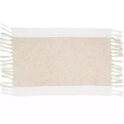 Tan Fringed Two Tone 4-pc. Placemat Set