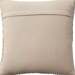Tan Looped Snowflake Pillow