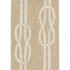Tan Nautical Rope Indoor/Outdoor Area Rug, 2x3