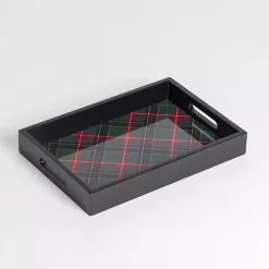 Tartan Plaid Wooden Tray