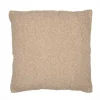 Taupe Boucle Handwoven Pillow