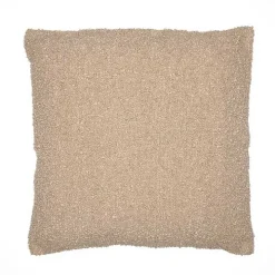 Taupe Boucle Handwoven Pillow
