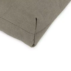 Taupe Canvas French Edge Outdoor Chair Cushion