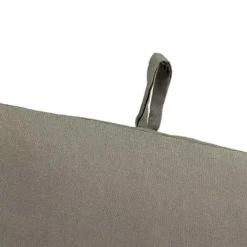 Taupe Canvas French Edge Outdoor Chair Cushion