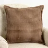 Taupe Cozy Waffle Pillow