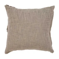 Taupe Fringe Diamond Pillow, 20 in.
