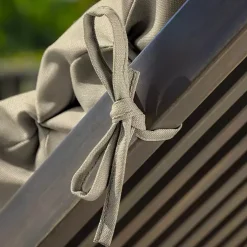 Taupe Leala Texture Outdoor Chaise Cushion