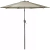 Taupe Tilt Hand Crank Outdoor Umbrella