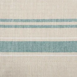 Teal French Stripe Placemats, Set of 6