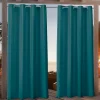 Teal Nicole Outdoor Curtain Panel Set, 108 in.