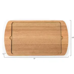 Tennessee Volunteers Wood and Glass Serving Board