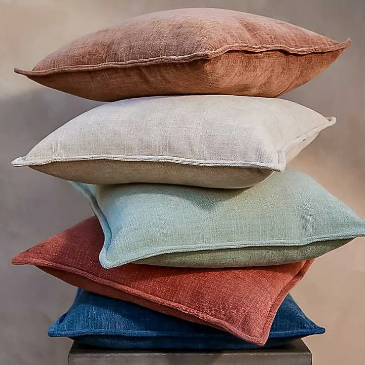 Terracotta Chenille Throw Pillow