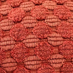 Terracotta Looped Cotton Throw Pillow