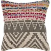 Textured Geometric Boho Pillow