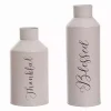 Thankful and Blessed Metal Vases, Set of 2