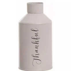 Thankful and Blessed Metal Vases, Set of 2