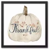 Thankful Pumpkin Framed Canvas Art Print
