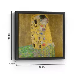 The Kiss Framed Canvas Art Print, 40x40 in.