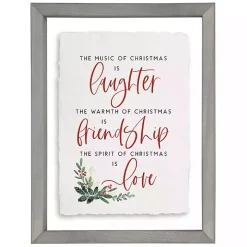 The Music of Christmas Framed Wall Plaque