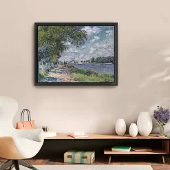 The Seine at Argenteuil Framed Canvas Art Print