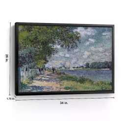 The Seine at Argenteuil Framed Canvas Art Print