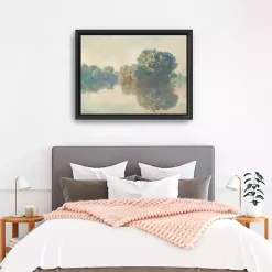 The Seine at Giverny Framed Canvas Art Print