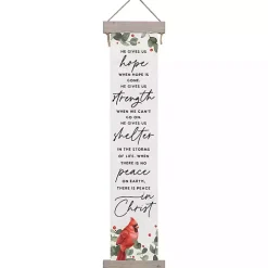 There is Peace in Christ Hanging Canvas Sign
