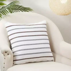 Thin Stripe Stitched Throw Pillow