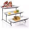 3-Tier White Serving Plates
