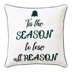Tis the Reason Christmas Throw Pillow