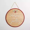 Tis the Season to be Jolly Round Wall Plaque