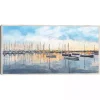 Tranquil Harbor Framed Canvas Art Print