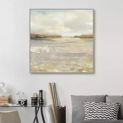 Tranquil Terrain Framed Canvas Print, 35x35 in.