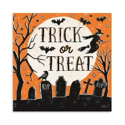 Trick or Treat Graveyard Canvas Art Print