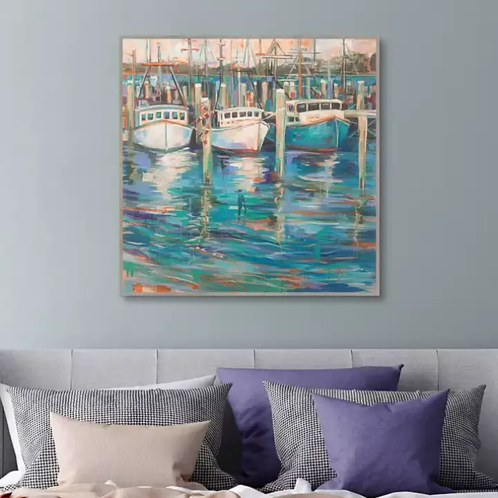 Trio Light Framed Canvas Art Print