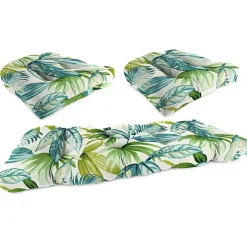 Tropical 3-pc. Chair and Bench Outdoor Cushion Set